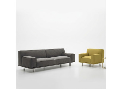 Sofagarnitur 3+1 Sitzer Textil Relax Set Design Sofas Polster Couchen alfitalia