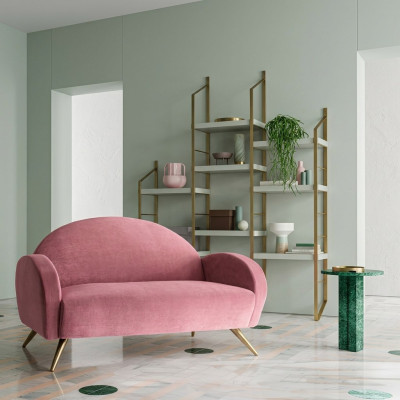 Design Büro Office Kanzlei Bank Couchen Sofa 2 Sitzer Couch Polster Stoffsofa
