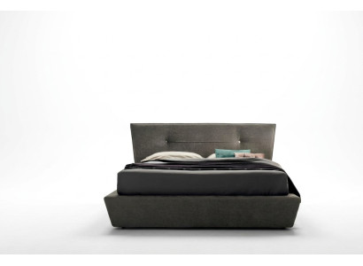 Designer Bett Betten Schlafzimmer Leder Textil Hotel Luxus Samt Polster