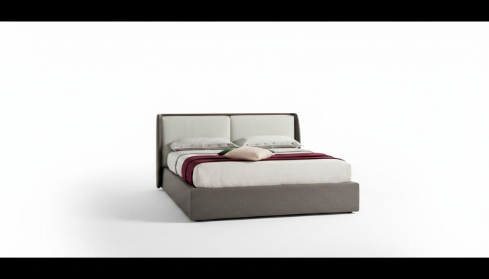 Bett Textil Polster Schlafzimmer 180x200 Design Doppelbett Lederbett Betten Neu