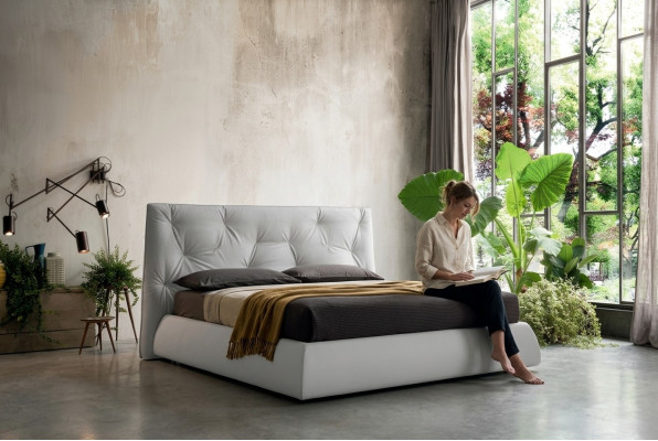 Design Einrichtung Polsterbett Rahmen Luxus Bett Hotel Royal Möbel Stoff Betten