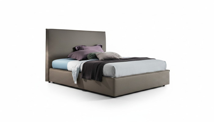 Luxus Doppel Betten Braun 200x200 Schlaf Zimmer Leder Hotel Bett Polster Design