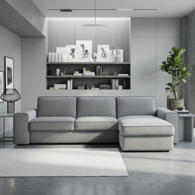 Moderne Luxus Ecke Textil Holz Sofa L-Form alfitalia Design Polster Wohnzimmer
