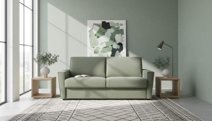 Möbel Wohnzimmer Design Grün Textil Alfitalia Moderne Design Luxus Sofa 2 Sitzer