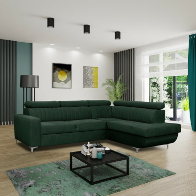 Sofas L-Form Textil Couch Ecke Sitz Sofa Wohnzimmer modern Grüne Couchen Möbel
