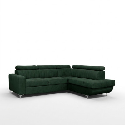 Sofas L-Form Textil Couch Ecke Sitz Sofa Wohnzimmer modern Grüne Couchen Möbel