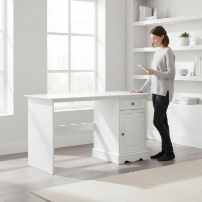 Echtholz Schreibtisch Holz Büro Schreibtische Möbel Tisch Büro Computer Landhaus