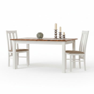 Landhaus Holztisch Esstisch Tisch Holz Tische 150/197cm Ess Zimmer Ausziehbar
