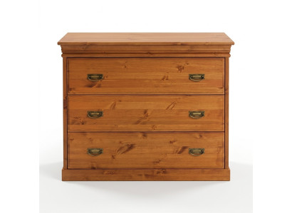 Kommode mit 3 Schubladen Sideboard Anrichte holz Schrank Kommoden Braun Neu
