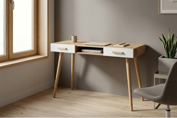Schreibtisch Tisch Schreibtische Büro Chef Tische Einrichtug Möbel Holz Neu