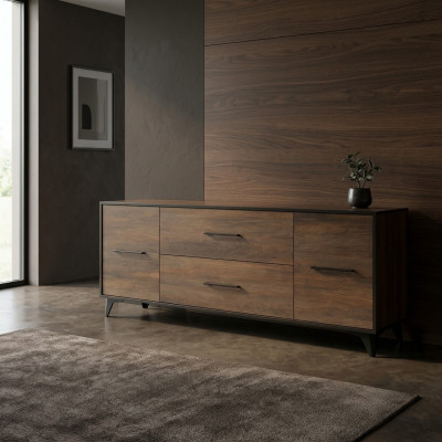 Wohnzimmer Holz Möbel Sideboard tv Lowboard rtv Schrank Italienische Möbel Neu