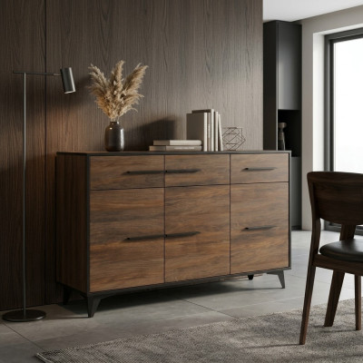 Kommode Designer Kommoden Kommodenschrank Schrank Design Holz Regal Braun