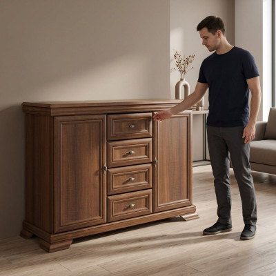 Schrank Schränke Holz sideboard Regal Schrank Neu Kommode Kommoden Klassischer