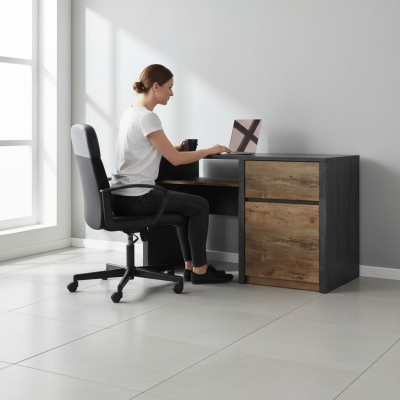 Computertisch Massivholz Bürotisch Tisch Büromöbel Tische Schreibtisch Holztisch