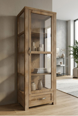 Schrank Esszimmerschrank Glas Schrank Möbel Regal Vitrine Vitrinen Holz Landhaus