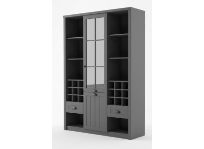 Vitrinen Kommodenschrank Schrank Holz Möbel Handarbeit Kommode Vitrine Kommoden