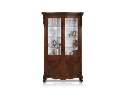 Luxus Schrank Holz Möbel Schränke Vitrine Regal Aktenschrank Glasschrank Antik