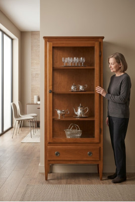 Vitrine Anrichte Schrank Regal Modern Stil Wohnzimmer Glasschrank Vitrinen Neu