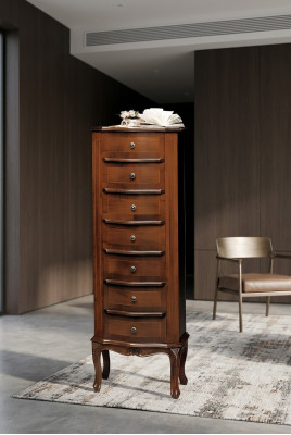Kommode mit 6 Schubladen Sideboard weiß Anrichte holz Schubladenschrank Schrank