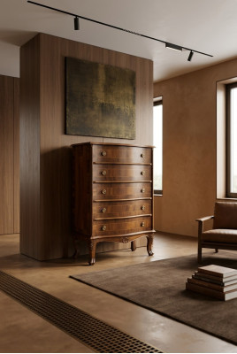 Moderne Kommode in Braun - 5 Schubladen Schlafzimmer Schrank vielseitig Neu