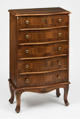 Moderne Kommode in Braun - 5 Schubladen Schlafzimmer Schrank vielseitig Neu
