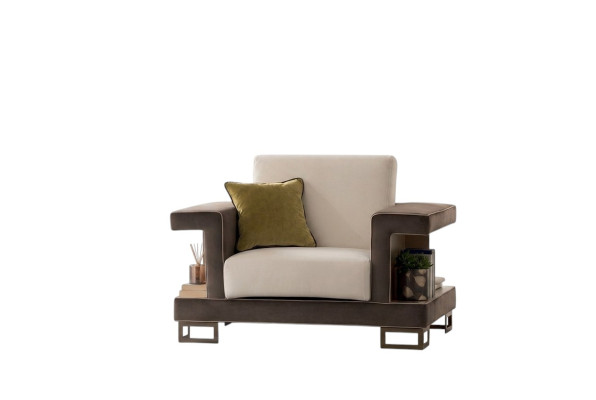 Sessel Design Stuhl Polster Club Relax Neu Textil Stoff Lounge Fernseh 1 Sitzer
