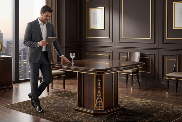 Esstisch Holztisch Holz Tische Tisch Esszimmer Design Luxus Möbel arredoclassic