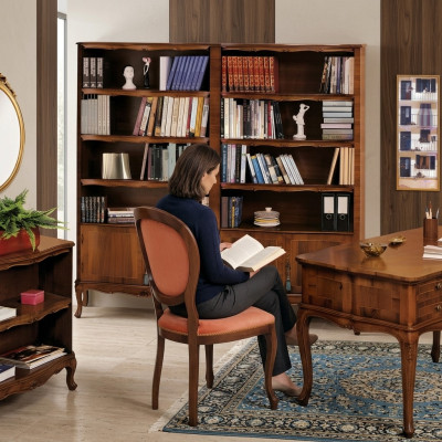 Bücherregal Holzregal Freistehendes Büroregal Elegantes braunes Bücherregal Neu