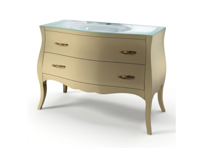 Waschtisch Klassischer Schrank Waschbecken Italienisches Badezimmer Unterschrank