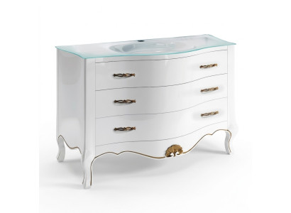 Waschtisch Klassischer Schrank Waschbecken Unterschrank Italienisches Badezimmer