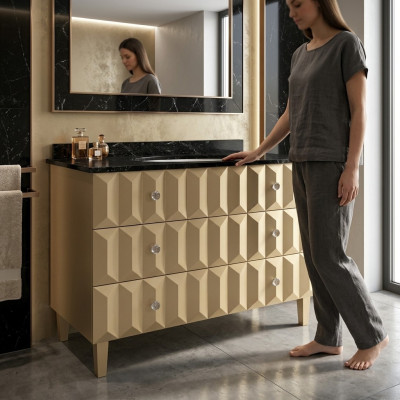 Waschbecken Waschtisch Klassischer Schrank Italienisches Badezimmer Unterschrank