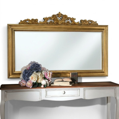 Klassischer Designer Echten Holz Rahmen XXL Spiegel 184x117 Spiegel - Model BV