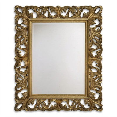 Klassischer Designer Echten Holz Rahmen XXL Spiegel 105x85.5 Spiegel-Model 1577