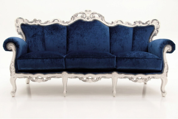 Textil Sofa Couch Polster Sofa 3 Sitzer Couchen Sofas Art déco Dreisitzer Neu