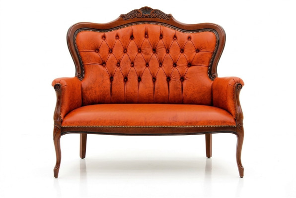 Art déco Zweisitzer Neu Sofa 2 Sitzer Design Sofas Polster Couchen Textil Relax
