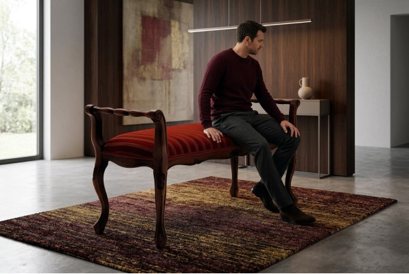 Pufa Polsterhocker Sitzhocker Hocker Bank Sitz Fußhocker Ottoman Sitzbank Bank