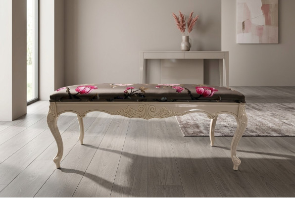 Hocker Sofa Pouf Polster Beistellhocker Fußhocker Ottomane Sitz Bank Artdéco Neu