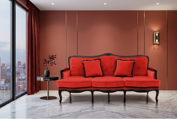 Klassisch Design Polster Luxus Sitz Sofa Couch Leder Textil 3 Sitzer Neu H5