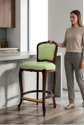 Barhocker Barstuhl Stoff Design Barstühle Bar Hocker Tresen Stühle Samt Italien