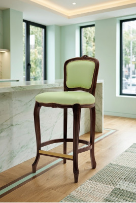 Barhocker Barstuhl Stoff Design Barstühle Bar Hocker Tresen Stühle Samt Italien