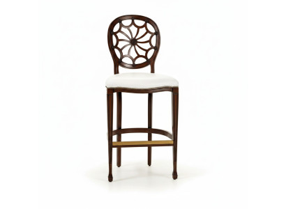 Polster Stühle Lounge Club Luxus Holz Sessel Design Stuhl Bar Hocker Barhocker