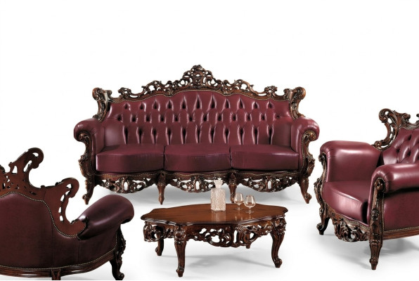 Chesterfield 3 Sitzer Couch Leder Sofa Couchen Luxus Design Italienische Möbel