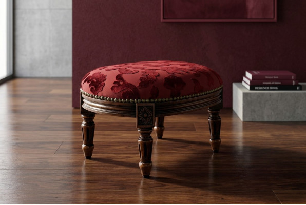 Luxuriöser Design-Polsterhocker: Multifunktionaler Sitzhocker in exquisitem Stil