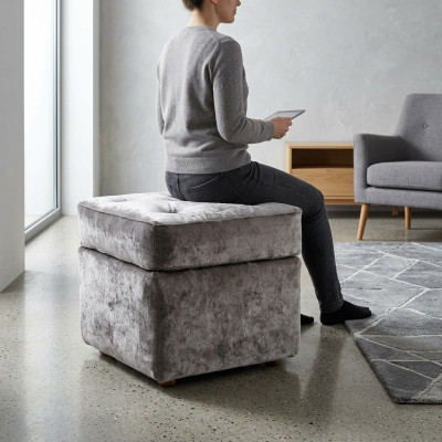 Fußhocker Ottomane Möbelhocker Ottoman Hocker Sofa Pouf Polster Beistellhocker
