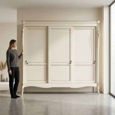 Schlafzimmer Möbel Wohnen Möbel Holz Neu Kleider Schrank Design Kleiderschrank