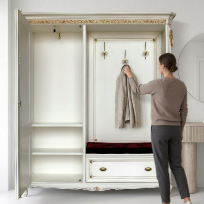 Kleiderständer Oberbekleidung Kleiderschrank Flur Spiegel Italienische Garderobe