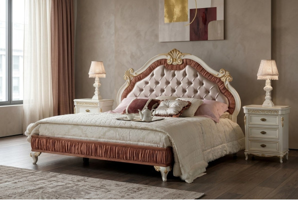 Design Modern Luxus Betten Möbel Neu Bett 2x Nachttisch 3 tlg. Schlafzimmer Set