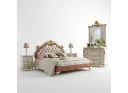 Bett Polster Chesterfield Doppelbett 180x200cm Holz Hotel Betten Schlafzimmer