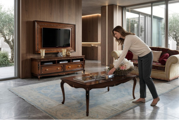 Couchtische Tisch Luxus Holz Tische Konsolen Design Italienische Möbel Vaccari