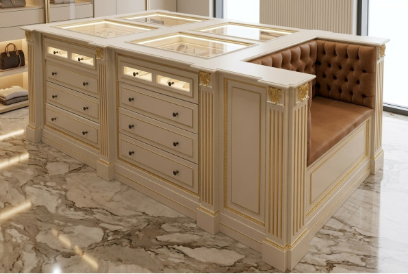 Insel Begehbarer Kleiderschrank Kommode Ankleide Zimmer Kommoden Hocker Kleider